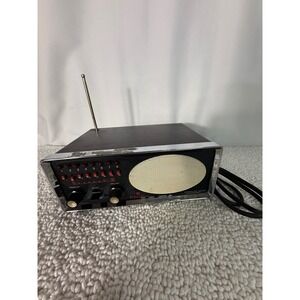 Vintage Electra Bearcat III BC III L/H 8 Channel Scanning Radio Receiver Chrome